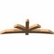 Ekena Millwork Davenport Timber Gable Bracket, Western Red Cedar, 96"W x 32"H x 5 1/2"D x 5 1/2"F, 8/12 Pitch GBW096X32X0606DAV00SWR - alternate 4